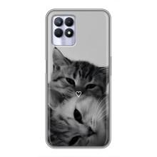 Чохол з малюнком кіт на Realme 8i – Пара котів