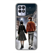 Чехол с дизайном Венздей 2 на Realme 8i – Уэнсдей и Тайлер