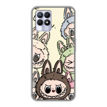Чехол с Лабубу на Realme 8i – Коллаж Лабубу