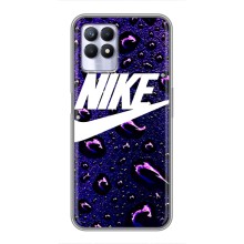 Чохол з логтипом Найк на Realme 8i – Найк на фіолетовому