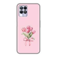 Чохол з розовим принтом для Realme 8i – Букет квітів