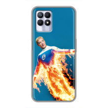 Чохол з принтом Фантастична четвірка для Realme 8i – Людина-факел