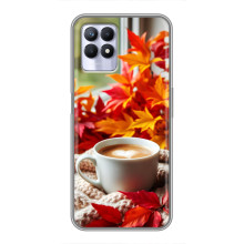 Чехол с уникальным дизайном «Осень с кофе» для Realme 8i