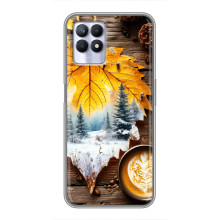 Чехол с уникальным дизайном «Осень с кофе» для Realme 8i – Осенне-зимнее кофе