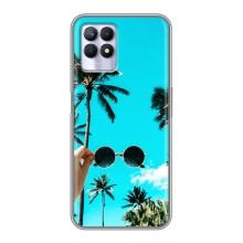 Силиконовый чехол с КАРТИНКАМИ лето для Realme 8i (AlphaPrint) (Взгляд лето)
