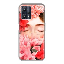 Чехлы (ART) Цветы на Realme 9 Pro Plus (VPrint) (Глаза в цветах)