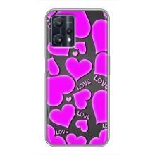 Чехлы для любимой на РiалMi 9 Про Плюс (VPrint) (Pink hearts)