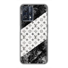 Чехол Стиль Louis Vuitton на Realme 9 Pro Plus – LV на белом