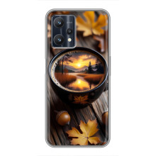 Чохол з унікальним дизайном 'Осінь з кавою' для Realme 9 Pro Plus – Темна кава