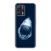 Силиконовый бампер с картинкой животных для Realme 9 Pro Plus (Пасть Акулы)
