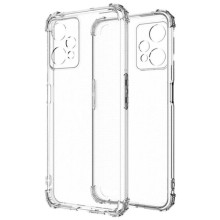 TPU чохол GETMAN Ease logo посилені кути Full Camera для Realme 9 Pro – Прозорий