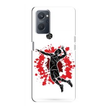 Чехлы с принтом Спортивная тематика для Realme 9 Pro – Волейболист