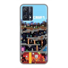Чохол Майнкрафт на Realme 9 Pro (AlphaPrint) Minecraft (фон Minecraft)