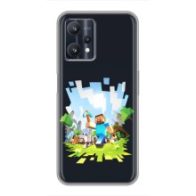 Чохол Майнкрафт на Realme 9 Pro (AlphaPrint) Minecraft (персонажі Minecraft)