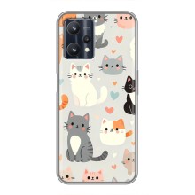 Чохол з малюнком кіт на Realme 9 Pro (Колаж котів)