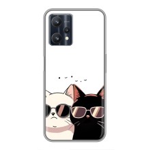 Чохол з малюнком кіт на Realme 9 Pro (Коти в окулярах)