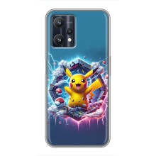 Чохол з Пікачу на Realme 9 Pro (Лого Пікачу)
