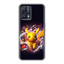 Чохол з Пікачу на Realme 9 Pro (Пікачу з м'ячем)