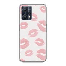 Чохол з розовим принтом для Realme 9 Pro (Рожеві губи)