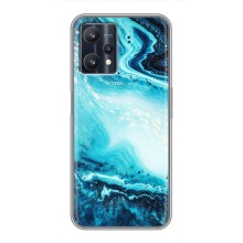 Мраморний чехол на Realme 9 Pro (VPrint) (Блакитний мрамор)