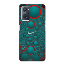 Силиконовый Чехол на Realme 9 Pro с картинкой Nike (Найк зеленый)