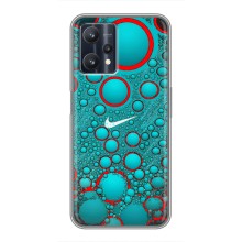 Силиконовый Чехол на Realme 9 Pro с картинкой Nike (Найк зеленый)