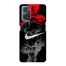 Силиконовый Чехол на Realme 9 Pro с картинкой Nike (Nike дым)