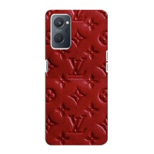 Текстурный Чехол Louis Vuitton для Реалми 9 про – Красный ЛВ