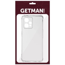 TPU чохол GETMAN Ease logo посилені кути Full Camera для Realme 9 4G / 9 Pro+ – Прозорий