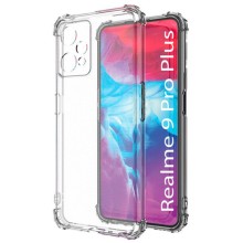 TPU чехол GETMAN Ease logo усиленные углы Full Camera для Realme 9 4G / 9 Pro+ – Прозрачный