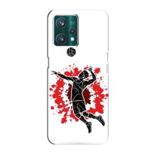 Чехлы с принтом Спортивная тематика для Realme 9 – Волейболист