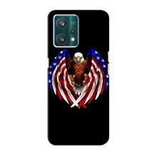 Чехол Флаг USA для Realme 9 – Крылья США