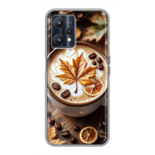 Чехол с уникальным дизайном «Осень с кофе» для Realme 9 – Пряный кофе