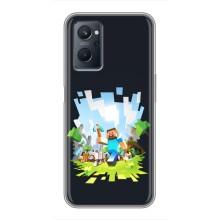 Чохол Майнкрафт на Realme 9i (AlphaPrint) Minecraft (персонажі Minecraft)