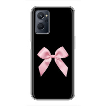 Чехол банты для Realme 9i – Бант на черном
