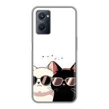 Чехол с рисунком кот на Realme 9i – Коты в очках