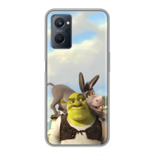 Чехол с мультфильмом Шрек на Realme 9i – Шрек и осел