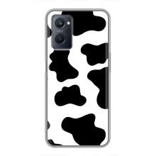 Чехол с принтом коровы на Реалми 9i – Черный принт