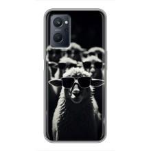 Чохол з принтом стильні тварини для РеалМi 9i – Овечка в окулярах