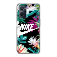 Силіконовый Чохол на Realme 9i з картинкою НАЙК (Квітковий Nike)