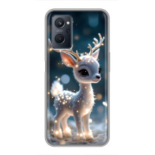 Яскравий чохол для Realme 9i з Зимові Оленята – Блискуче оленятко