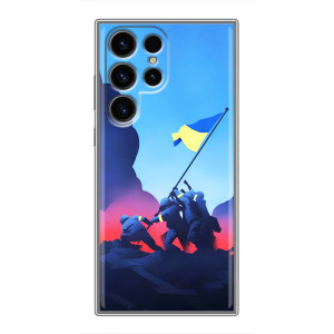 Чехол с украинским воином на RealMe C100 5G – Украинский прапор