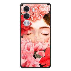 Чехлы (ART) Цветы на Realme C100i (VPrint)