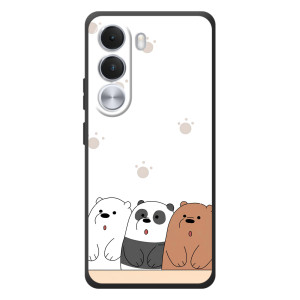 Чехлы с изображением разных животных для Realme C100i (Удивленные медвеженки)