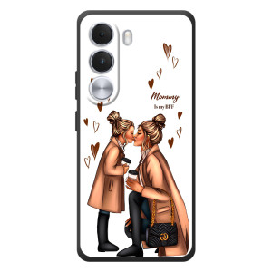 Чехол с печатью для Realme C100i - (Мама с ребенком) (AlphaPrint)