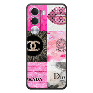 Чохол (Dior, Prada, YSL, Chanel) для Realme C100i (Модніца)