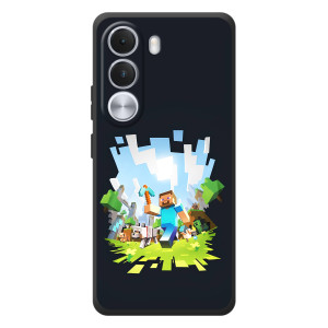 Чехол Майнкрафт на Realme C100i (AlphaPrint) Minecraft