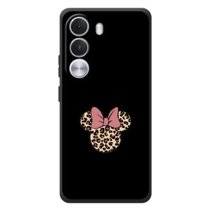 Чехол с леопардовым принтом на Realme C100i – Леопардовая Минни