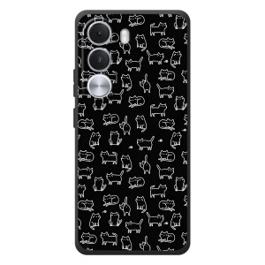 Чехол с принтом для Realme C100i (AlphaPrint) Модные коты