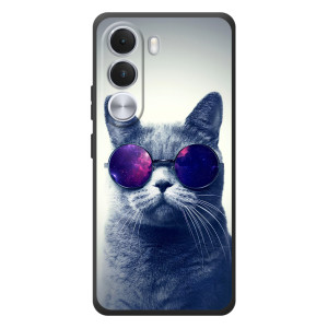 Чехол с принтом для Realme C100i (AlphaPrint) Модные коты